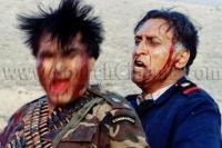 احمد نجفی و رضا صفایی در نمایی از فیلم خط آتش