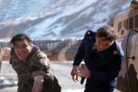 احمد نجفی و رضا صفایی در نمایی از فیلم خط آتش